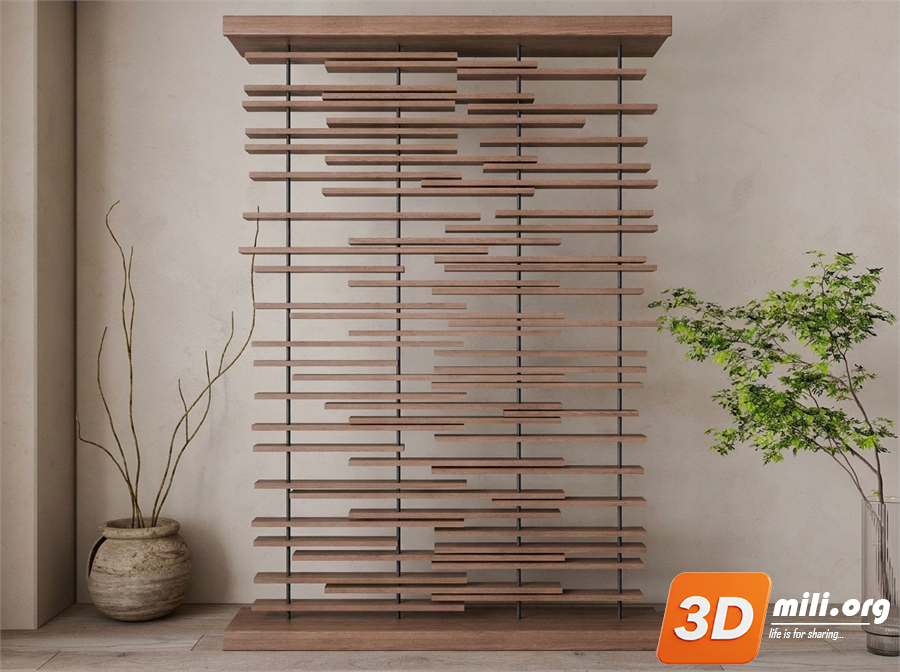 Folding screen Skp Files 